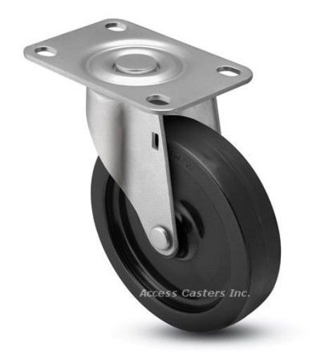 2SPCPS 2&#034; Swivel Caster, Polyolefin Wheel, 1-3/16&#034; X 2&#034; Top Plate