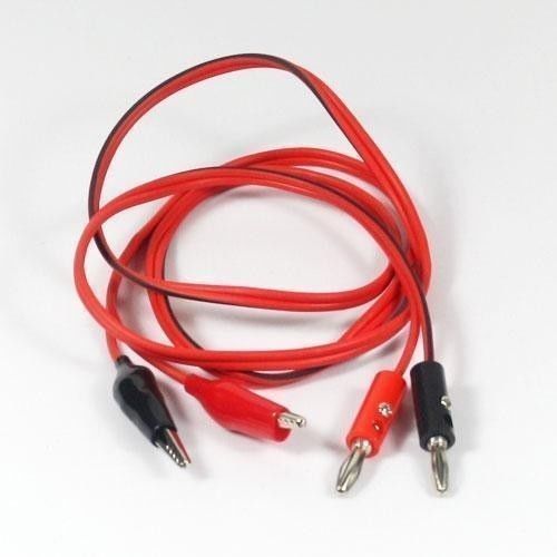 New Multimeter Test Lead Alligator Crocodile Clip Wire Length=65cm eletronic