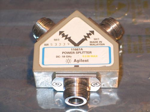 Agilent Hewlett Packard HP 11667A Power Splitter, DC to 18 GHz 30 day ROR