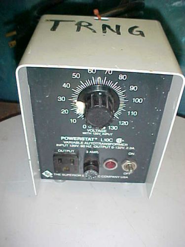 Powerstat Autotransformer L10C     0-132 vac output