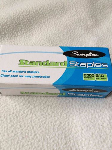 BRAND NEW - 5000 count box - Swingline Standard Staples 1/4&#034;