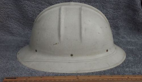 Vintage jackson products fiberglass  white  hard hat construction ((must see)) for sale