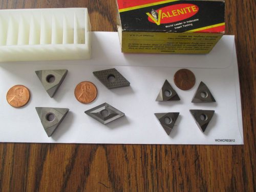 VALENITE CARBIDE INSERTS 8 in total