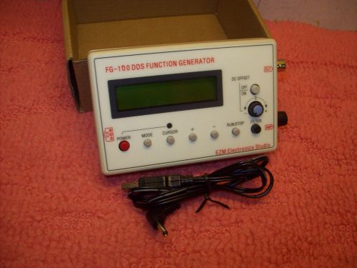 FG-100 DDS Function Signal Generator Module 1HZ-500KHz Sine+SquareWave, new open