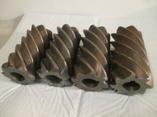 FOUR 3&#034; x 5 1/2&#034; x 1 1/4&#034; Slab Milling Mill Cutters Large, Lot,