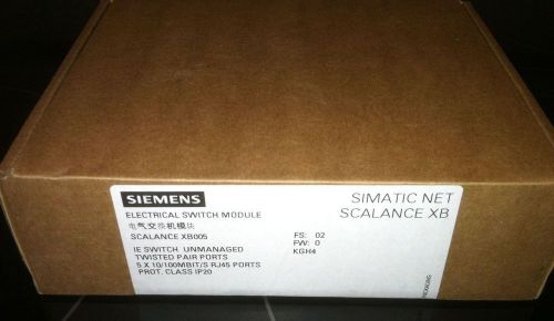 Siemens PLC Ethernet Switch - 5 port -  6GK5005-0BA00-1AB2