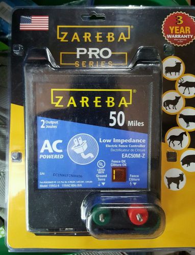 ZAREBA PRO SERIES ELECTRIC FENCE CONTROLLER 50 MILES LIVESTOCK FARM AC POWERED