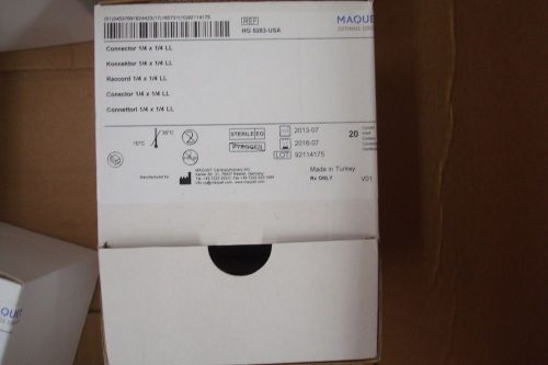 Maquet  connector 1/4 x 1/4  ref:hg 0283-usa~lot of 20 for sale