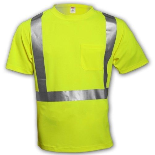 Tingley tingley rubber s75022 class 2 t-shirt with pocket, x-large, lime green for sale