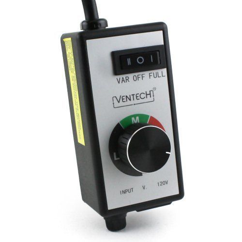 VenTech VT SPD-CTRL VTSPEED Variable Dial Router Fan Speed Controller for Duct