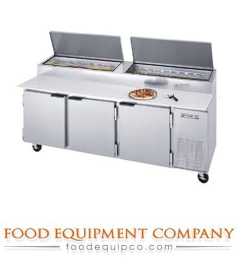 Beverage-Air DP93 93&#034; Three Door Pizza Prep Table