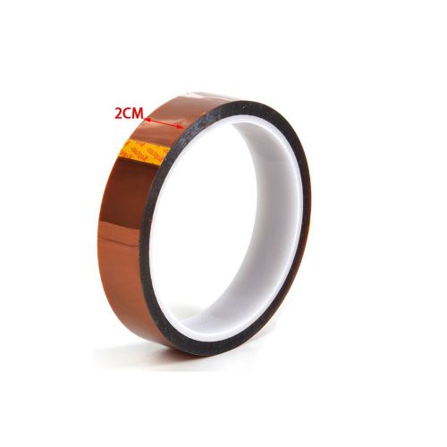 20mm 2cm x 30M 100ft Kapton Polyimide Tape BGA High Temperature Heat Resistant