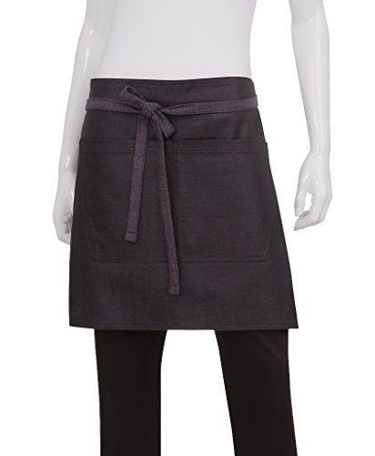 Chef Works AHWWT001-PUB-0 Wet Look Bistro Apron, Purple/Black