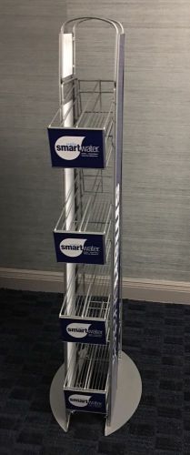 Glaceau Smart Water Steel Display Rack 4 Shelves 60&#034;Tall x 7.5&#034;Wide x19&#034;Deep