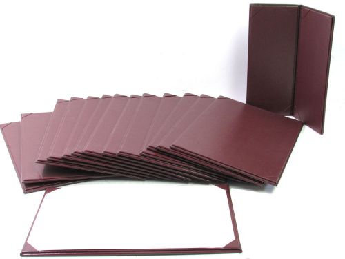 BURGUNDY RESTAURANT CAFE BAR MENU HOLDER COVER 8-1/2&#034; X 14&#034; (LOT OF 14) *XLNT*