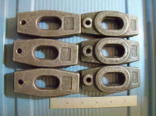 (6) Vulcan Machine Plain Toe Slotted Clamps SC-54 4&#034; long