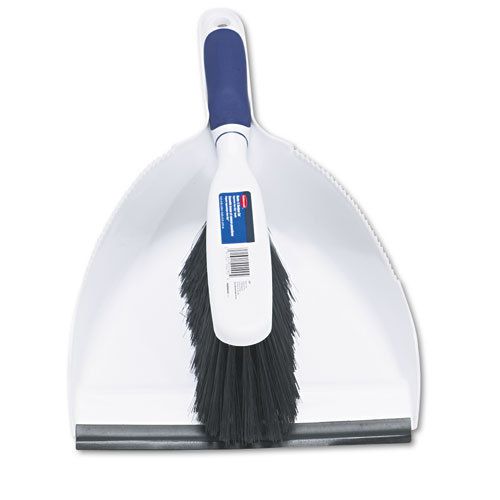 Duster Brush w/Plastic Dustpan, White