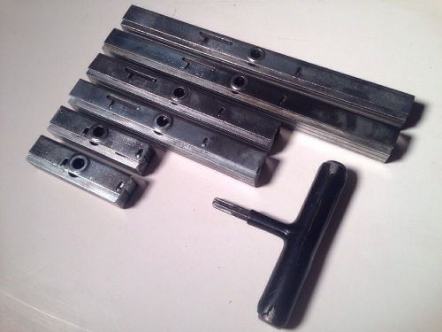 Challenge Hi-Speed Quoins &amp; Key Vintage Letterpress Printing Lot - 3/6/9&#034;