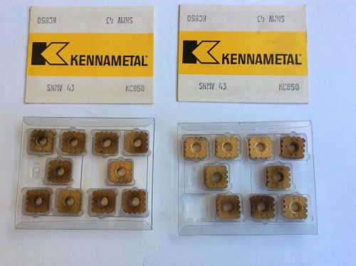 19 KENNAMETAL SERRATED 1/2&#034; INSERTS SNMV-43.   KC850