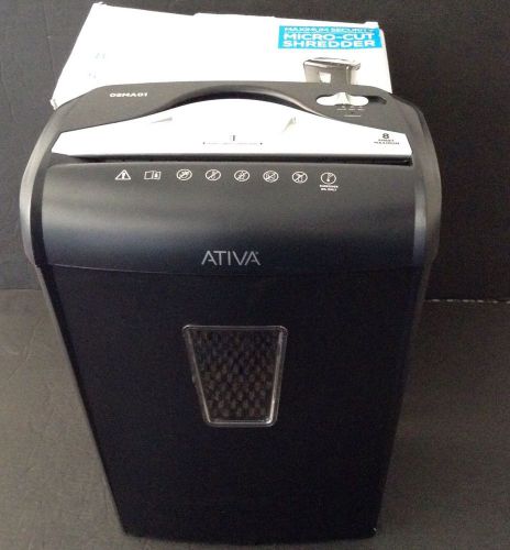 Ativa Maximum Security Micro-Cut Shredder 8 Sheet 08MA01