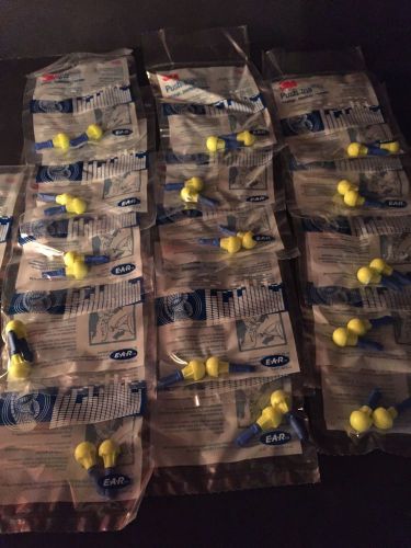 25 Pairs 3M Earplugs Push-to-Fit Foam  E-A-R Plug Push-Ins Uncorded Earplugs