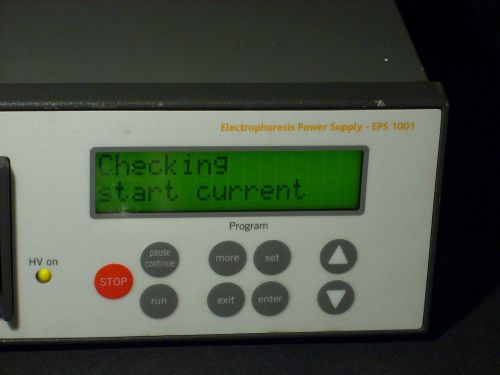 GE Pharmacia EPS 1001 Programmable Electrophoresis Power Supply 1000VDC A W t Vh