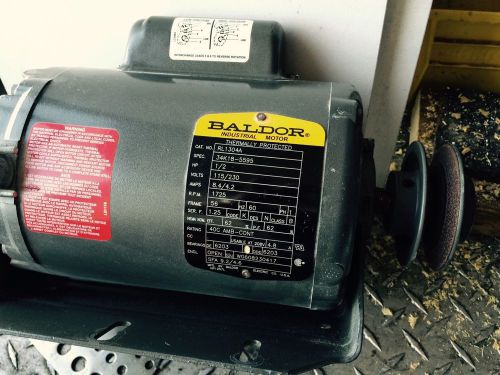 Baldor Motor RL1304A, .5HP, 1725RPM, 1PH, 60HZ, 56, 3418L, OPEN, F1, N