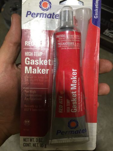 Permatex 81160 high-temp red rtv silicone gasket maker 3oz tube for sale