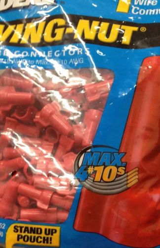 IDEAL TOOLS 30-652 Wing-Nuts RED  BAGS OF 500. Lot Sale Of (2)