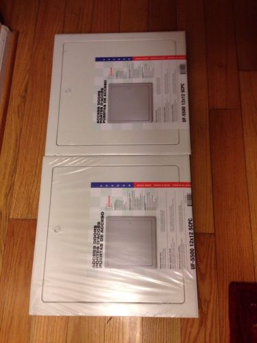 2 Acudor UF-5500 Universal Flush Access Door 12 x 12  White