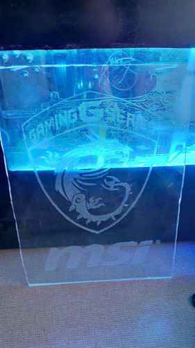 HAND MADE PLEXIGLASS MSI LOGO