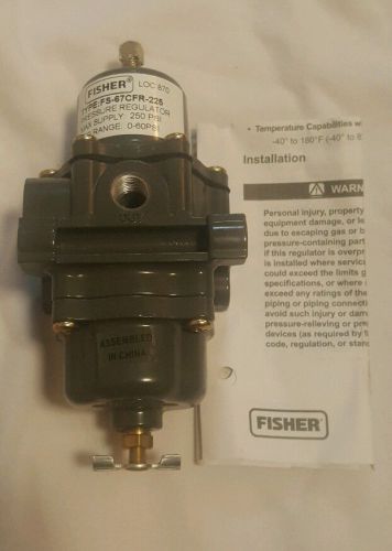 FISHER CONTROLS FS-67CFR-225 PRESSURE REGULATOR PNEUMATIC AIR 0-250 PSI~A#21~