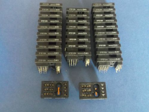 27E129 P&amp;B - QTY 30 - NEW R10 RELAY SOCKETS-TERMINALS