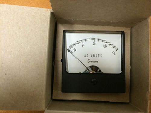 Simpson Analog 1257 Panel Meter 0-150 Vac