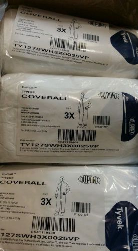 Dupont tyvek ty127s coverall with respirator-fit hood, disposable, 24 count for sale