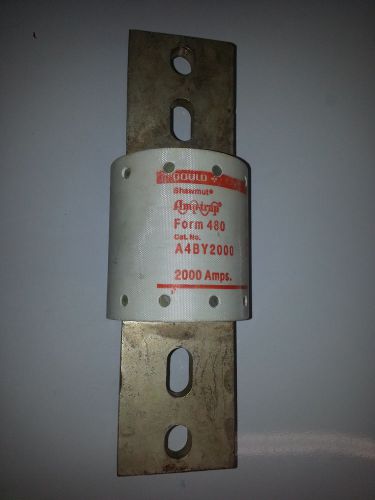 Gould Shawmut   AmpTrap Fuse   A4BY2000   Form 480    2000 Amp Class L   600VAC