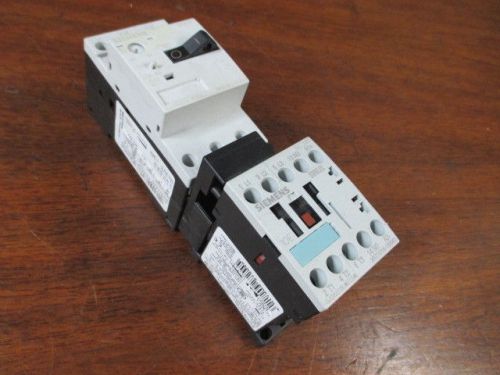 Siemens 3RT1015-1BB41 Contactor Control Relay &amp; 3RV1011-1FA10 Motor Starter Prot