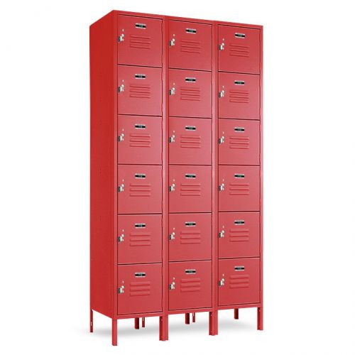 Metal box lockers 18 box set 36&#034;w x 12&#034;d x 72&#034;h free shipping!!! for sale