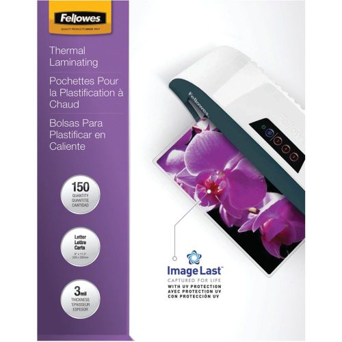 Fellowes Thermal Laminating Pouches ImageLast Letter Size 3 Mil 150 Pack (520...