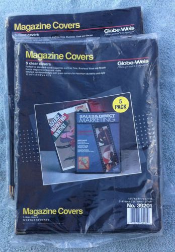 2 packs of 5 Globe-Weis magazine covers