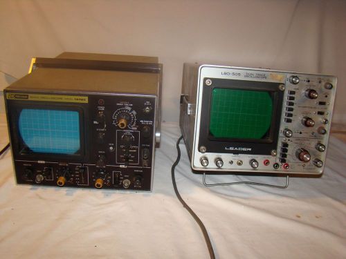 Lot 2 Oscilloscopes Leader LBO-505 Precision 1472C Untested Power On