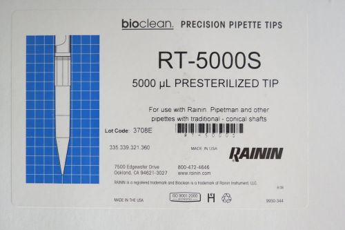 24 racks rainin rt-5000s  5000 ul  pipette pipet tips for sale