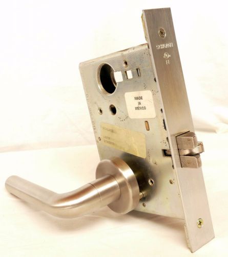 Schlage l9010 . brushed nickel ( brass inside) lock, passage function, keyless, for sale