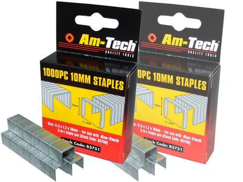 Am-Tech 1000pc 10mm Staples AMB3751