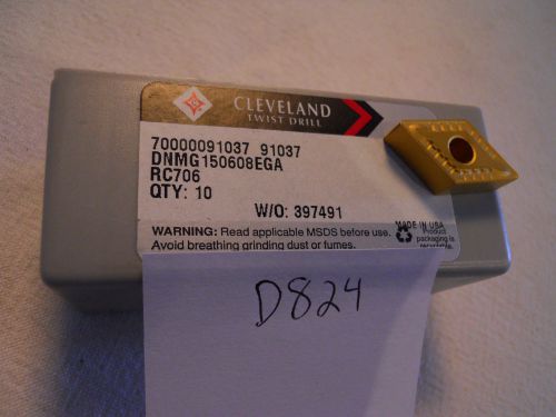 10 NEW RTW DNMG 442E-GA CARBIDE INSERTS. GRADE: RC706 {D824}