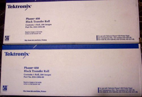 qty 2 TEKTRONIX/XEROX PHASER 450; black transfer rolls p/n 016-1504-00,