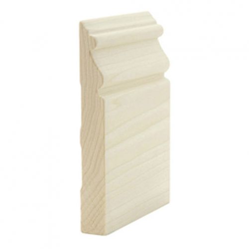 5-1/2&#034; Stain Grade Solid Poplar Beaded Base Molding Wood Baseboard Moulding Trim