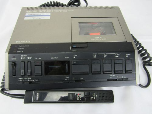 Sanyo Memo Scriber TRC 8700A Micro Processor Control Dictation Machine w/ Mic