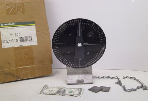 Greenlee 1805 Bending Gauge Degree Indicator Protractor CB FREE SHIPPING!