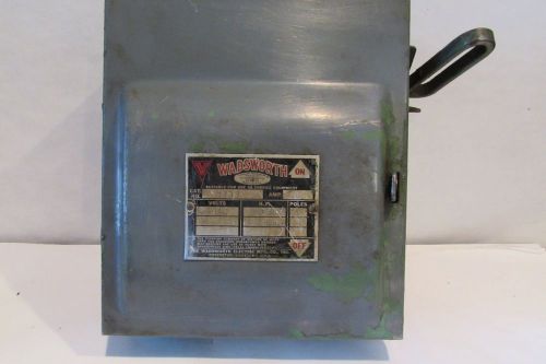 WADSWORTH 240 VOLT--30 AMP. SWITCH